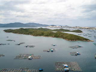 Wall Mural - Aerial of Son Dung Beach, Dam Mon Peninsula, Van Phong Bay, Van Ninh, Khanh Hoa