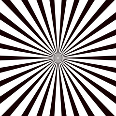 Wall Mural - burst in sun. background of sunburst. white circle with rays on black pattern with shine flare. radi