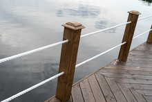Wooden Pier At The Shore