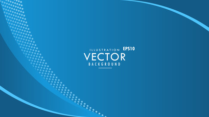 Wall Mural - vector graphic design modern blue calm gradient background wallpaper for business, company, office, 