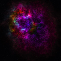 Wall Mural - Star field in galaxy space with nebula