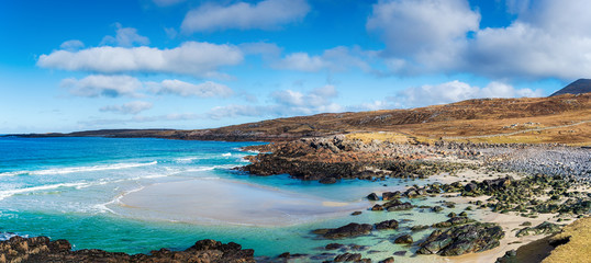 Wall Mural - The beautiful coastline and beach at Mealista on the Isle of Lewis