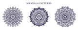 Fototapeta  - Ornamental luxury mandala pattern 3 in 1 design