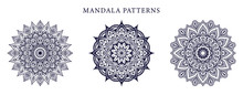 Ornamental Luxury Mandala Pattern 3 In 1 Design
