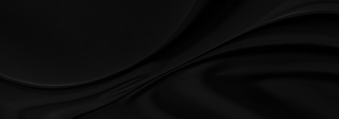 black gray satin dark fabric texture luxurious shiny that is abstract silk cloth panorama background