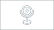 © Iren - Vector Linear Mirror icon. Beauty and Health Illustration. Drawing.