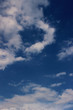 Blurry image of Blue Sky And White Clouds. Horizontal Shot Of A Beautiful Sky Background. Heaven, Nature, Landscapes Concept.