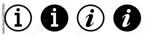 Fotografía Information vector icon collection