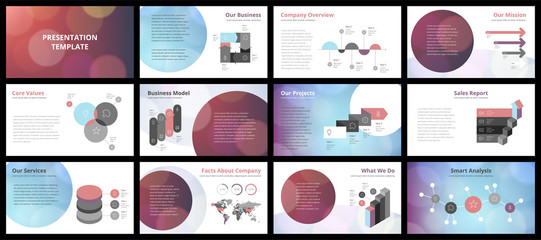 Wall Mural - Business presentation templates