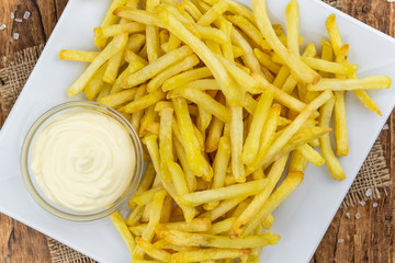 Wall Mural - Crispy French Fries (selective focus; close-up shot)