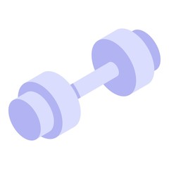 Wall Mural - Dumbbell icon. Isometric of dumbbell vector icon for web design isolated on white background