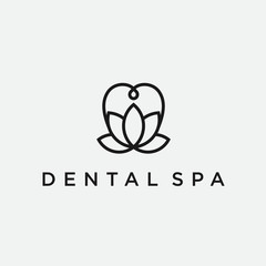 Wall Mural - dental spa logo / spa icon