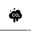 © PidcoArt - co2, carbon dioxide emissions icon on white background.vector illustration