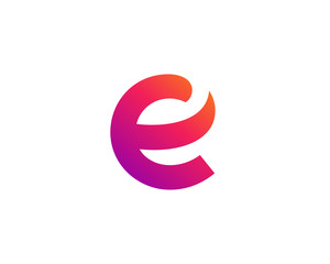 Letter E logo icon design template elements