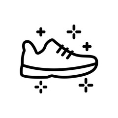 Wall Mural - good looking sneakers icon vector. good looking sneakers sign. isolated contour symbol illustration