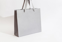 Grey Shopping Bag Medium Size Hanging