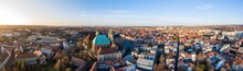 Beautiful Panorama Of The Dom And Cathedral In Erfurt