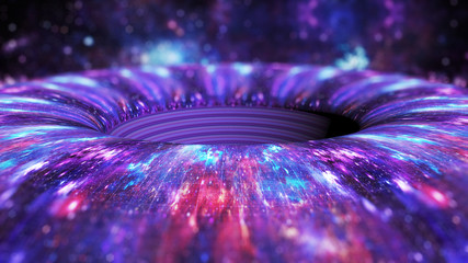 Wall Mural - cosmic distortion wormhole.time trap.space-time well.time tunnel.gravitational field