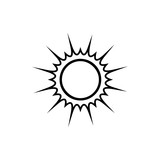 Fototapeta Młodzieżowe - Summer Sun Icon Vector Logo