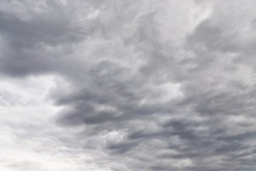 Wall Mural - Dramatic gray and white clouds in the sky