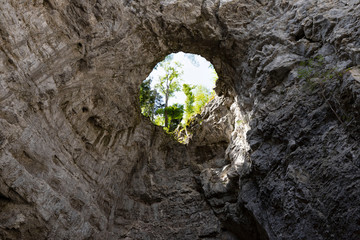 Rakov skocjan, small natural arch, slovenia