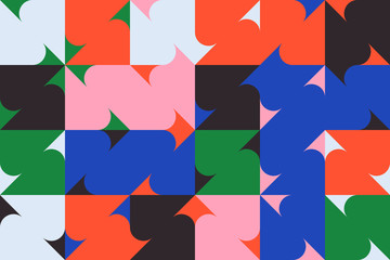Wall Mural - colorful geometric vector pattern design