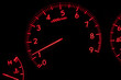 © Artem - race car tachometer red color racing car