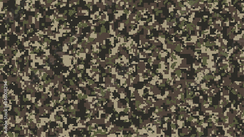 Brown Green And Black Pixel Camouflage Khaki Digital Camo Background Military Pattern Army And Sport Clothing Urban Fashion Vector Format 16 9 Aspect Ratio Buy This Stock Vector And Explore Similar Vectors
