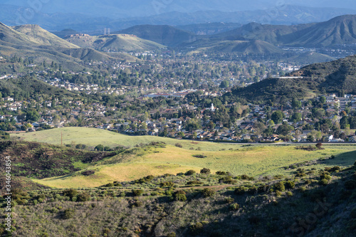 Grassy meadows at Santa Mon...