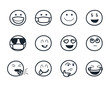 © Jeronimo Ramos - Emojis faces line style icon set vector design