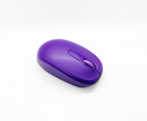 Wireless computer mouse isolated on white background