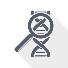 Aufkleber - Dna, genetic research flat design vector icon