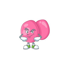 Wall Mural - Streptococcus pyogenes mascot design style with grinning face