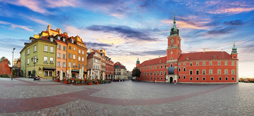 Canvas Print - Warsaw city, Poland