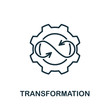 Transformation icon from production management collection. Simple line Transformation icon for templates, web design and infographics