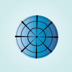 Poster - Globe icon. Flat design style modern vector illustration