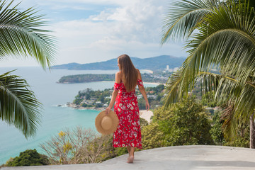 Phuket, Thailand, viewing, polka dot dress, red dress, heat,
woman, beauty, young, beautiful, summer, nature, portrait, face, people, green, hair, person, cute, model, happy, outdoors, garl in a hat