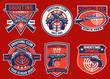 © bazzier - set bundle of shooting club badge collection