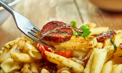 Wall Mural - Penne with chorizo