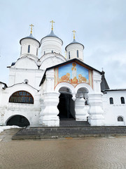 Wall Mural - Spassky Cathedral  in the Spaso-Prilutsky monastery in Vologda in winter. Russia