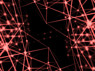 Abstract geometry surfaces, lines and points background, Used as digital wallpaper and technology background.	
