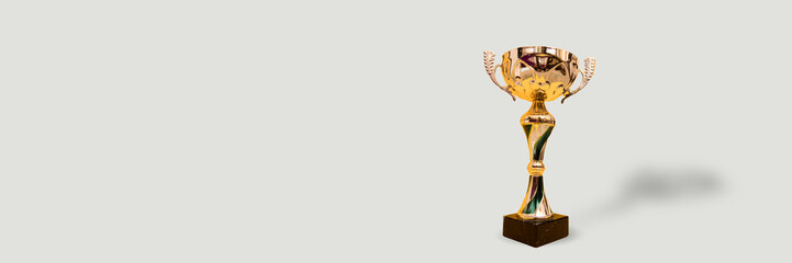 Wall Mural - trophy cup. champion trophy, shiny golden cup.