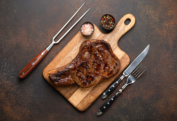 Wall Mural - Grilled marbled meat steak