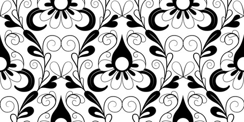 Wall Mural - Floral seamless abstract ornament