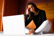 © DALU11 - Frustrated and sad unemployed woman with the computer.