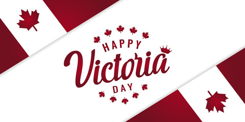 Victoria day greeting card or background. vector illustration.