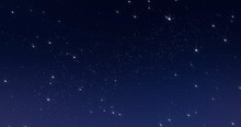 Sky Stars, Starry Night Dark Blue Background With Starlight Sparkles Twinkling And Blinking In Universe Space. Starry Night Sky, Milky Way Stars Twinkle Shine, Seamless Loop
