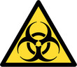Warning sign. Bacteriological hazard