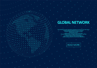 Abstract global technology background