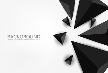 Wall Mural - abstract triangle background. 3d triangles. modern wallpaper. polygonal shapes background, low poly 